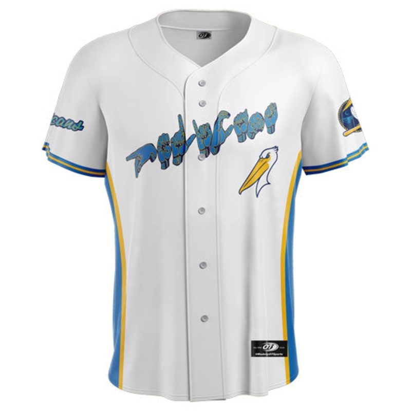 Myrtle Beach Pelicans OT Sports American Sign Language Youth Replica Jersey