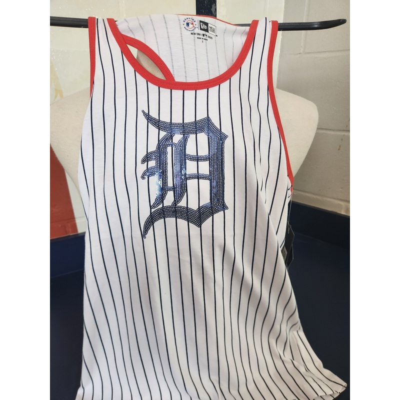 New Era Detroit Womens Pinstripe Tank