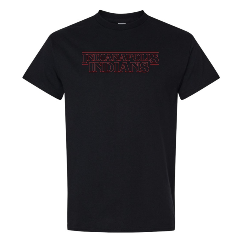 Indianapolis Indians Adult Black Stranger Tee