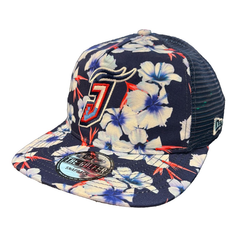 Jacksonville Jumbo Shrimp New Era Island Vibes Golfer Trucker