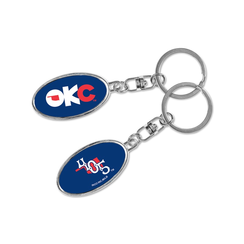 OKC Baseball Club Spinner KeyChain