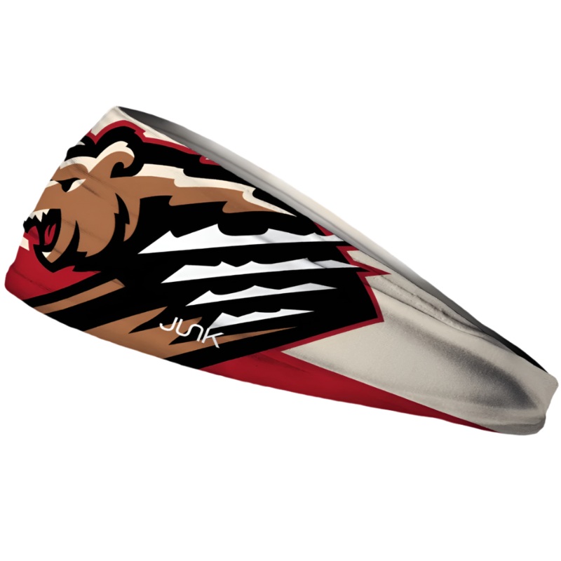 White & Red Primary Logo Headband