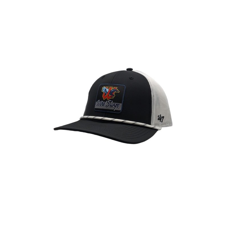 Wichita Wind Surge ’47 Adult Black Scratch Trucker Cap
