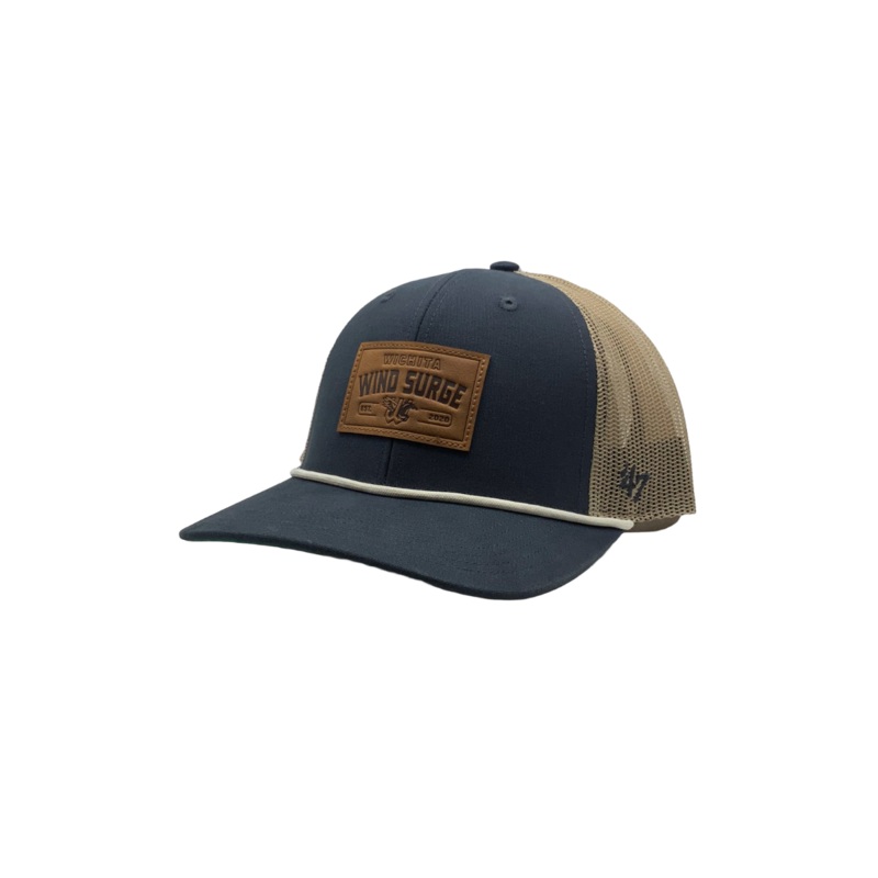 Wichita Wind Surge ’47 Navy Trundle Rope Trucker Cap