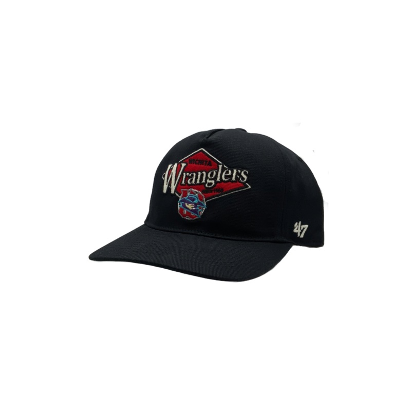 Wichita Wind Surge ’47 Wichita Wranglers Black Golden Diamond Hitch Cap