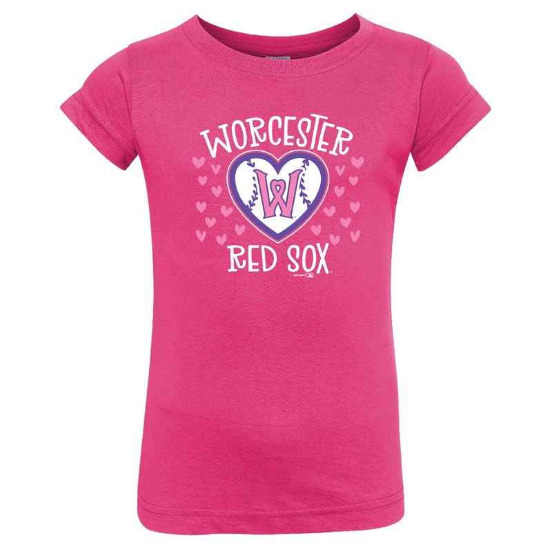 Worcester Red Sox Hot Pink Toddler Andie Tee