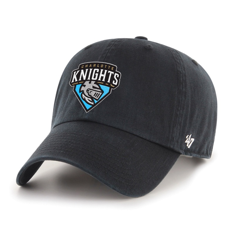 Charlotte Knights ’47 Brand Black Clean Up Hat