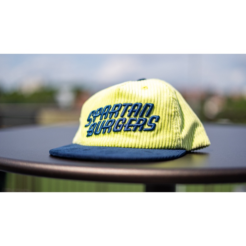 Lime Green X Navy Corduroy Official League Hat