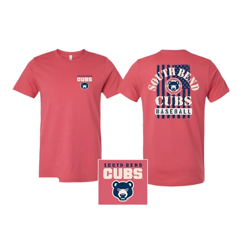 South Bend Cubs Men’s Vintage Patriotic T-shirt