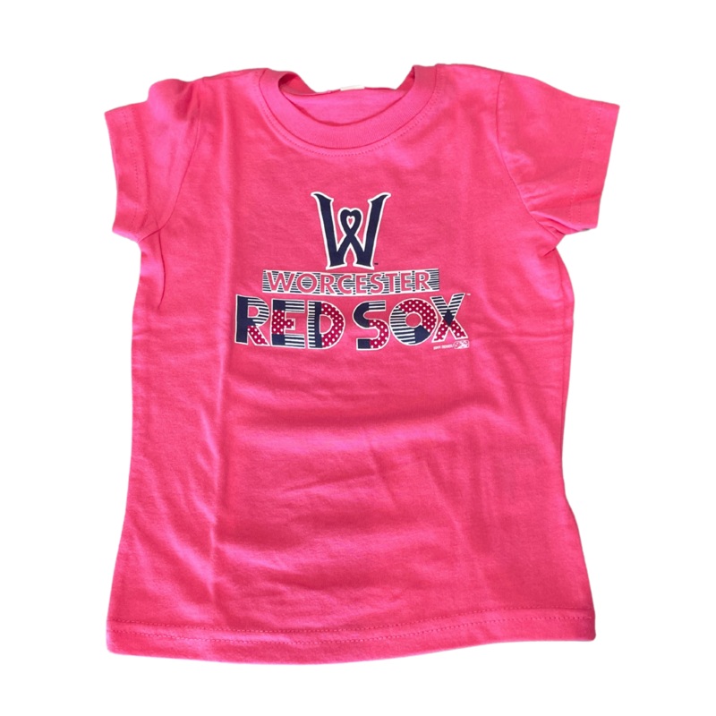 Worcester Red Sox Bimm Ridder Pink Toddler Adding Tee