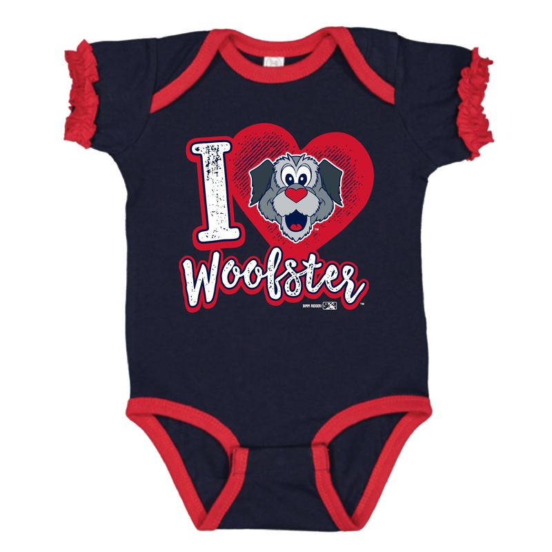 Worcester Red Sox Navy Brit Infant Ruffle Onesie