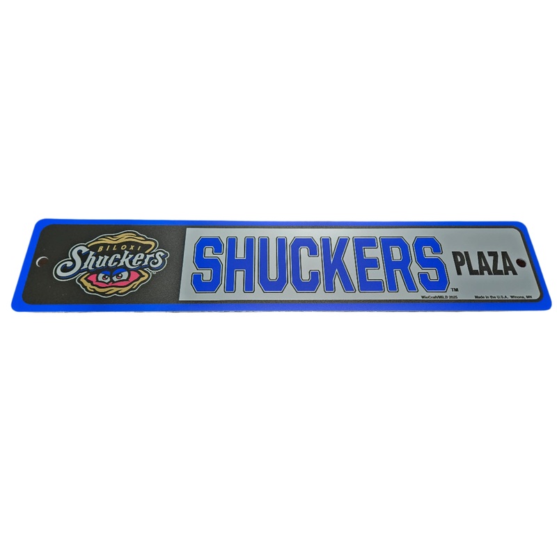 Shuckers Plaza Street Sign