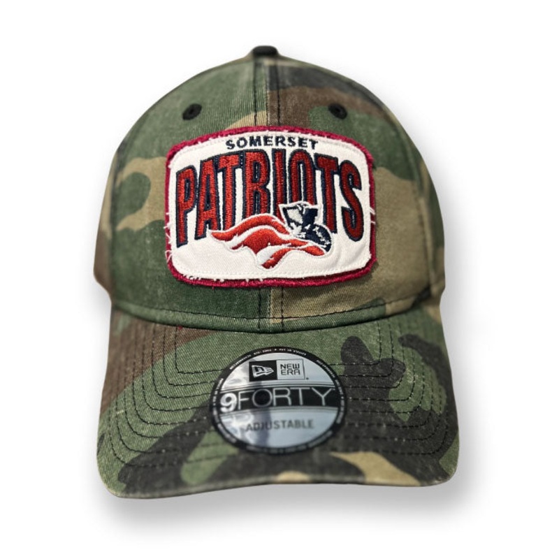 Somerset Patriots New Era Camo 9FORTY Adjustable Game Day Cap