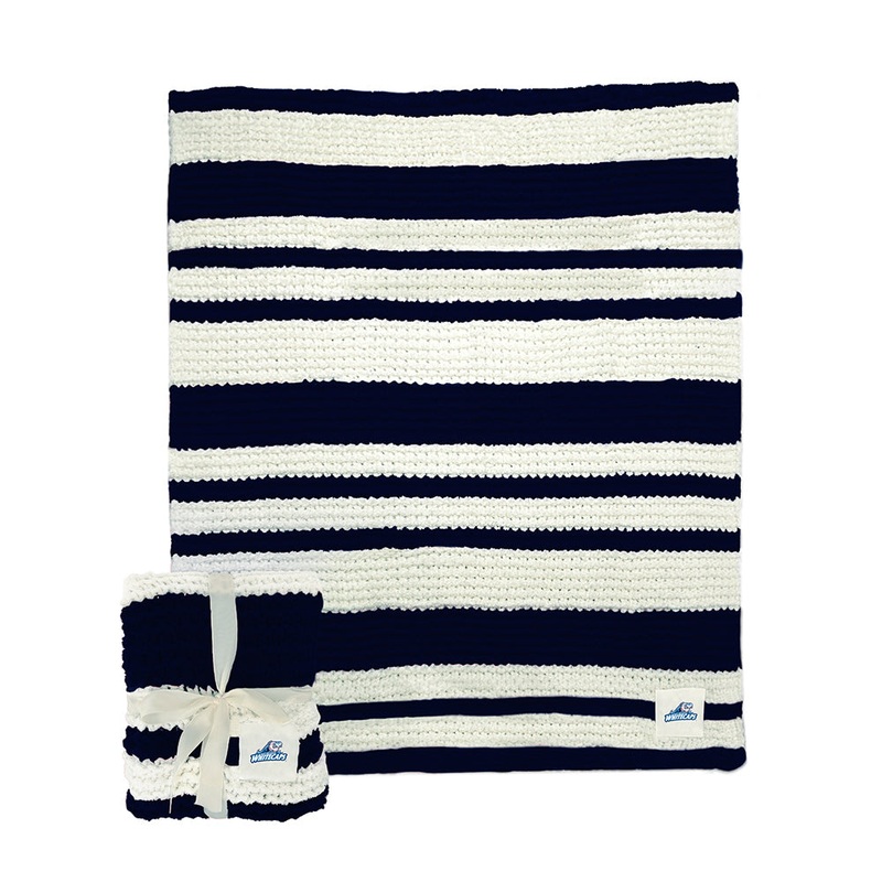 West Michigan Whitecaps Cable-Knit Throw