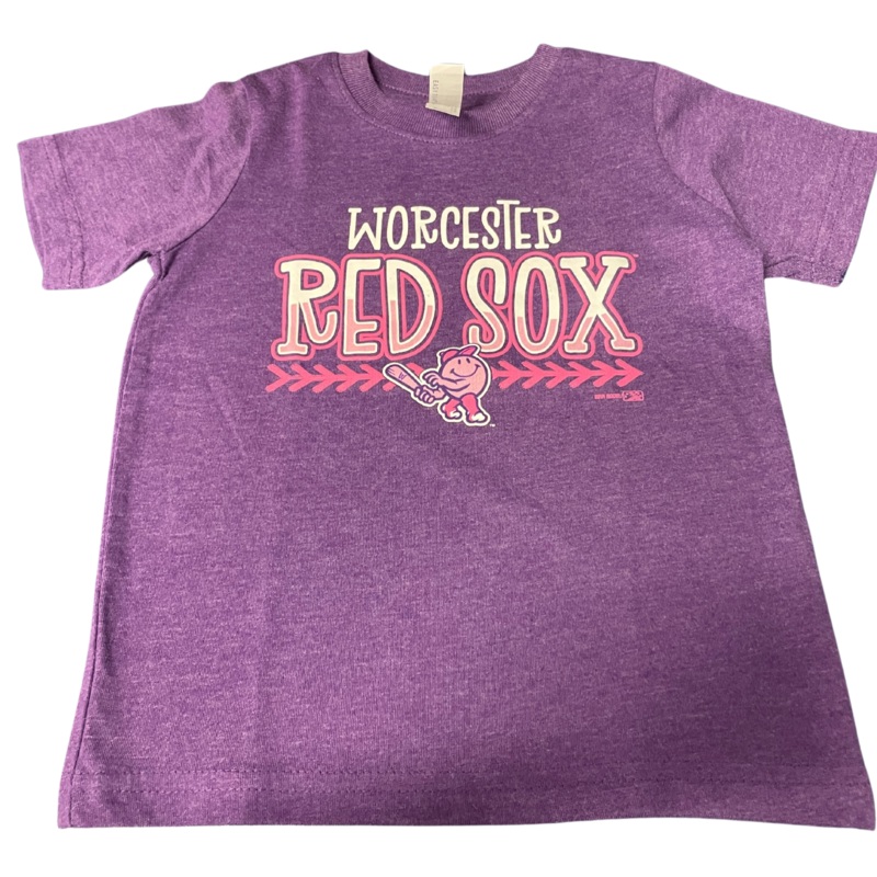 Worcester Red Sox Toddler Purple Melange Ezra Tee