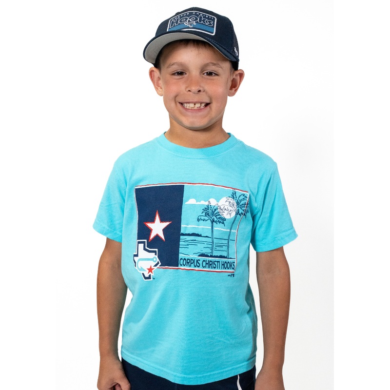 Youth – Comfort Wash – T Texas Flag