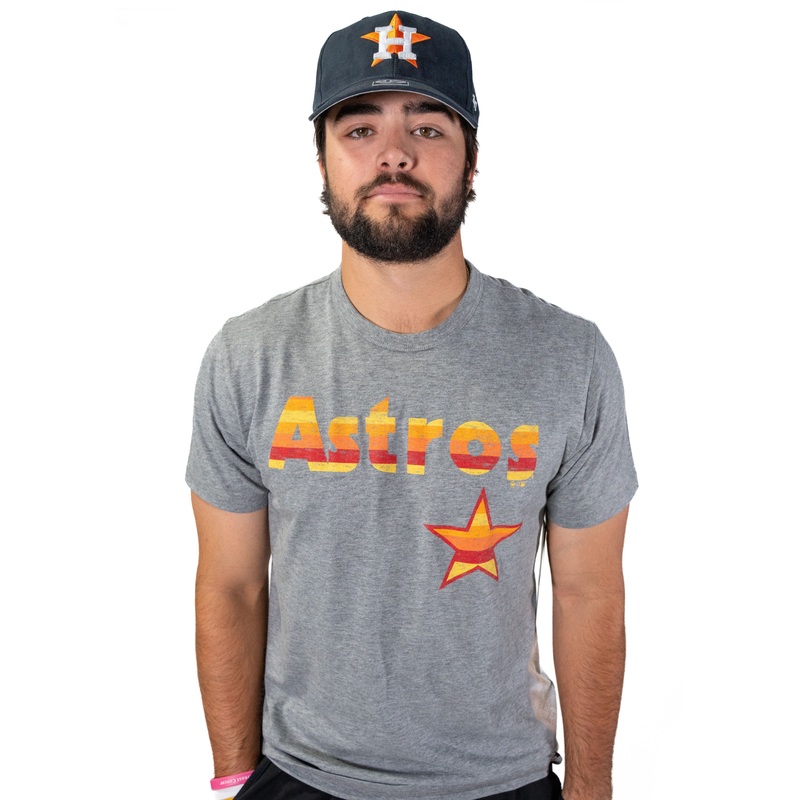 ’47 Brand – T Rainbow Wordmark Houston – Grey