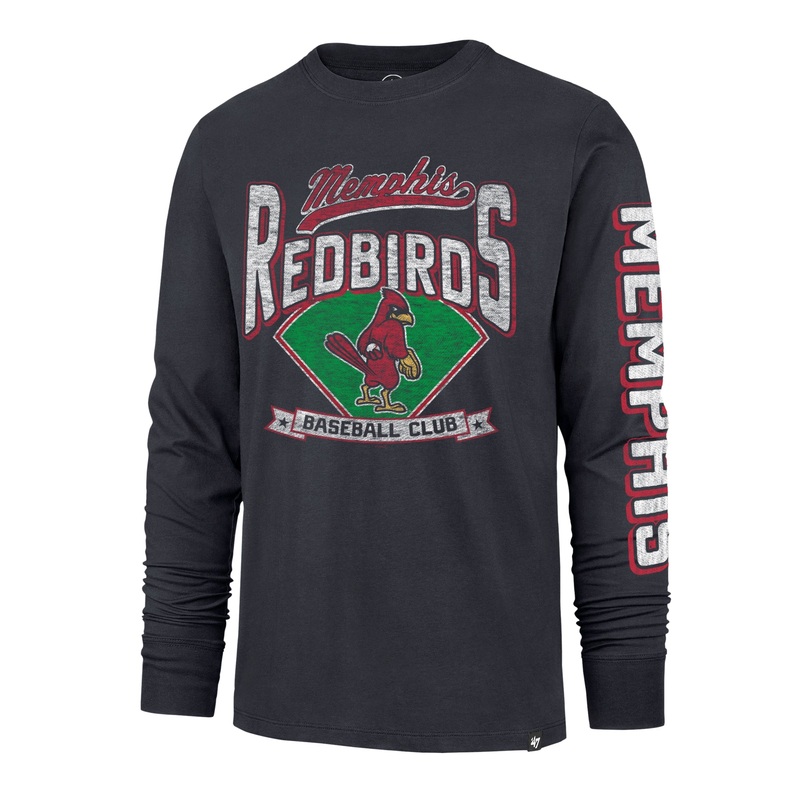 Memphis Redbirds ’47 Brand Fair Ball Long Sleeve Tee