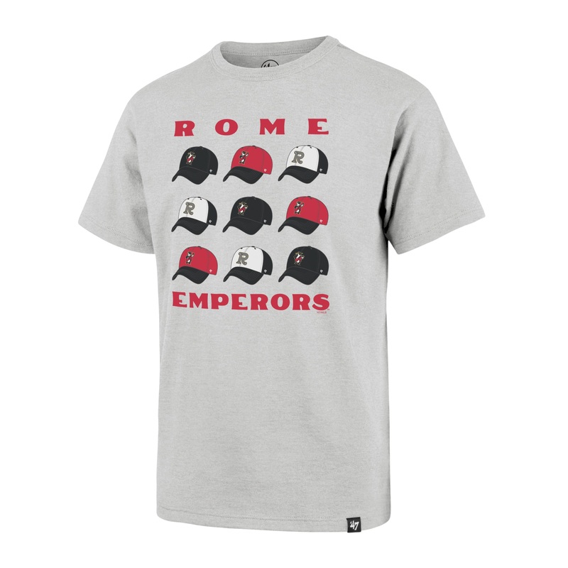 Rome Emperors ’47 Youth Grey Cap Off Franklin Tee