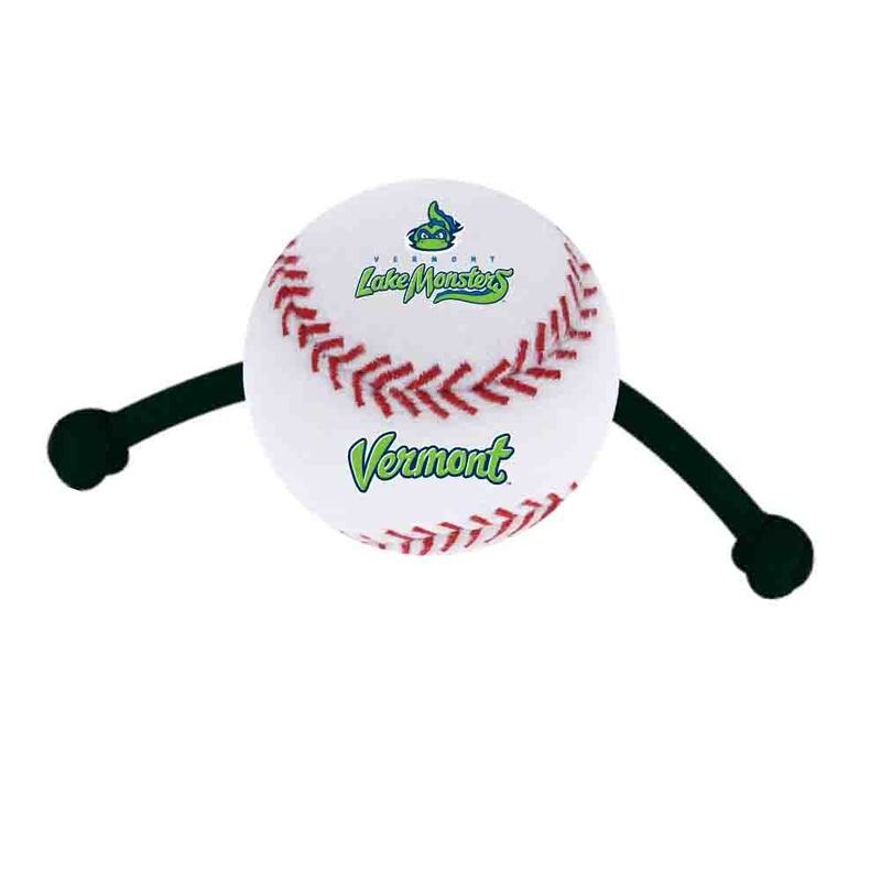 Vermont Lake Monsters Dog Baseball Tug Toy