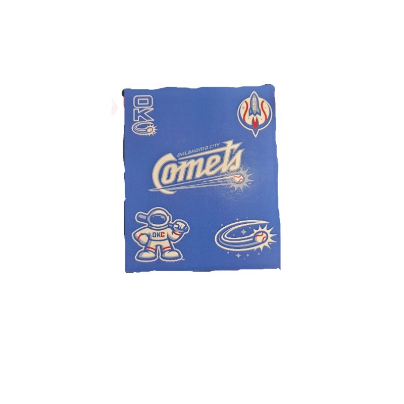 OKC Comets Raschel Blue Blanket