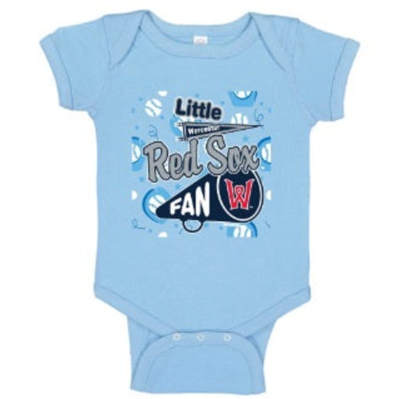 Worcester Red Sox Lt Blue Rah Rah Infant Onesie