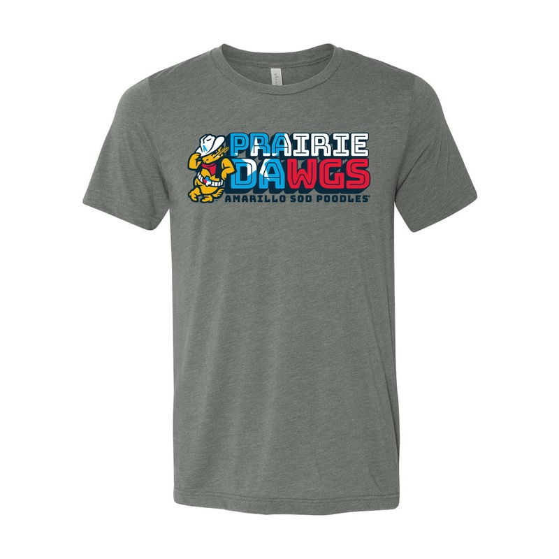 Amarillo Sod Poodles Grey Prairie Dawgs Tee