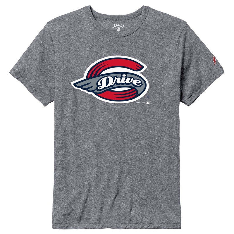 Greenville Drive League Victory Gray Primary Logo Tee