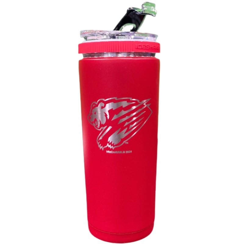 Red 26oz Ice Shaker Bottle