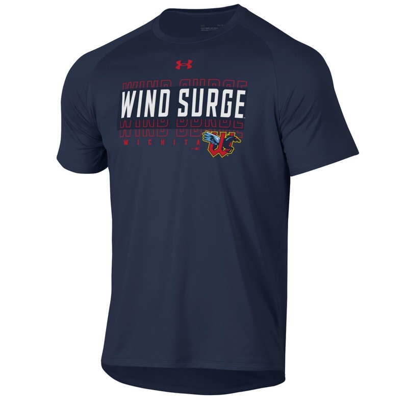 Wichita Wind Surge Adult Navy Tech Short Sleeve Tee