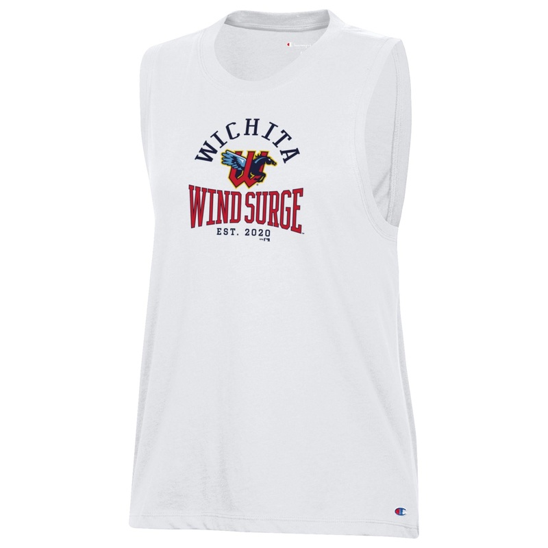 Wichita Wind Surge Women’s White Core Muscle Tank