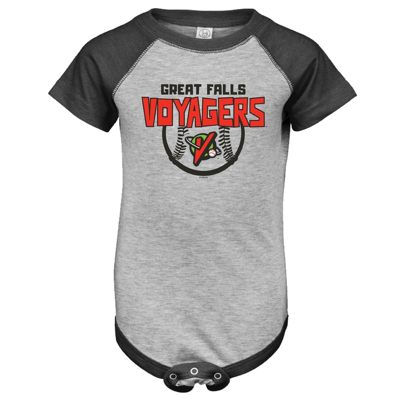Baby Jersey Raglan Grey Onesie
