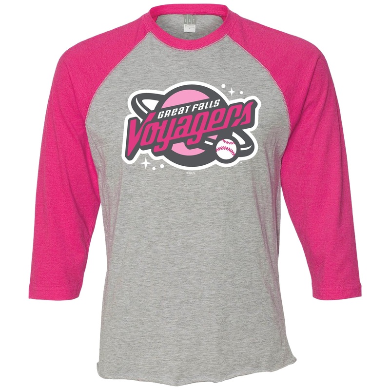 Pink Youth 3/4 Raglan Baseball Tee