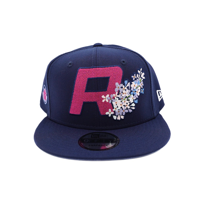 Rochester Red Wings ROC the Lilac Navy Snapback Cap