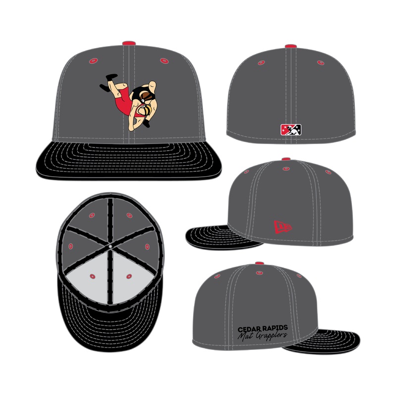 Mat Grapplers Theme Night Fitted Hat