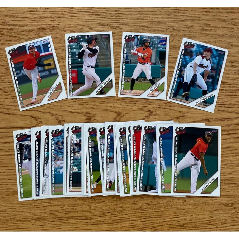 TRADING CARDS RIVER CATS 2023, SACRAMENTO RIVER CATS