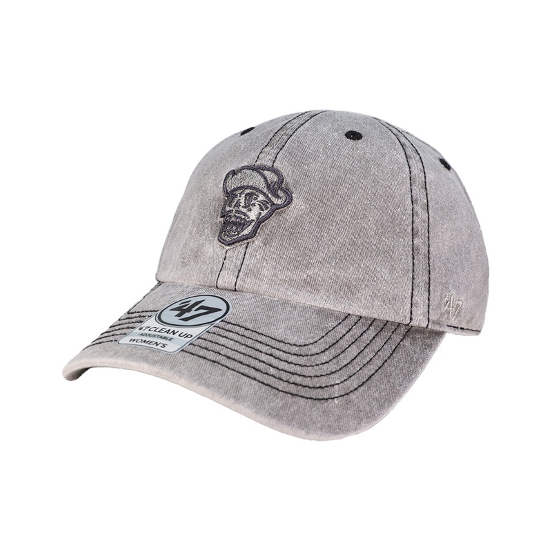 Women’s Reyes de Plata ’47 Brand Skull Black Mist Clean Up Strapback Hat