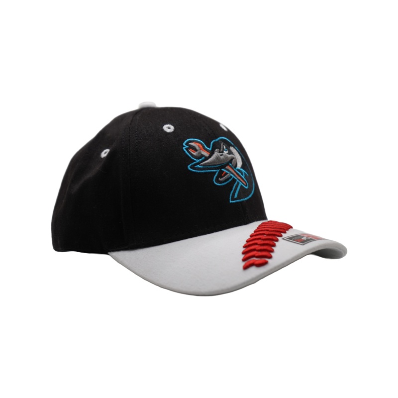 Beloit Sky Carp Bimm Ridder Black/White Cobra Youth Wrench Hat