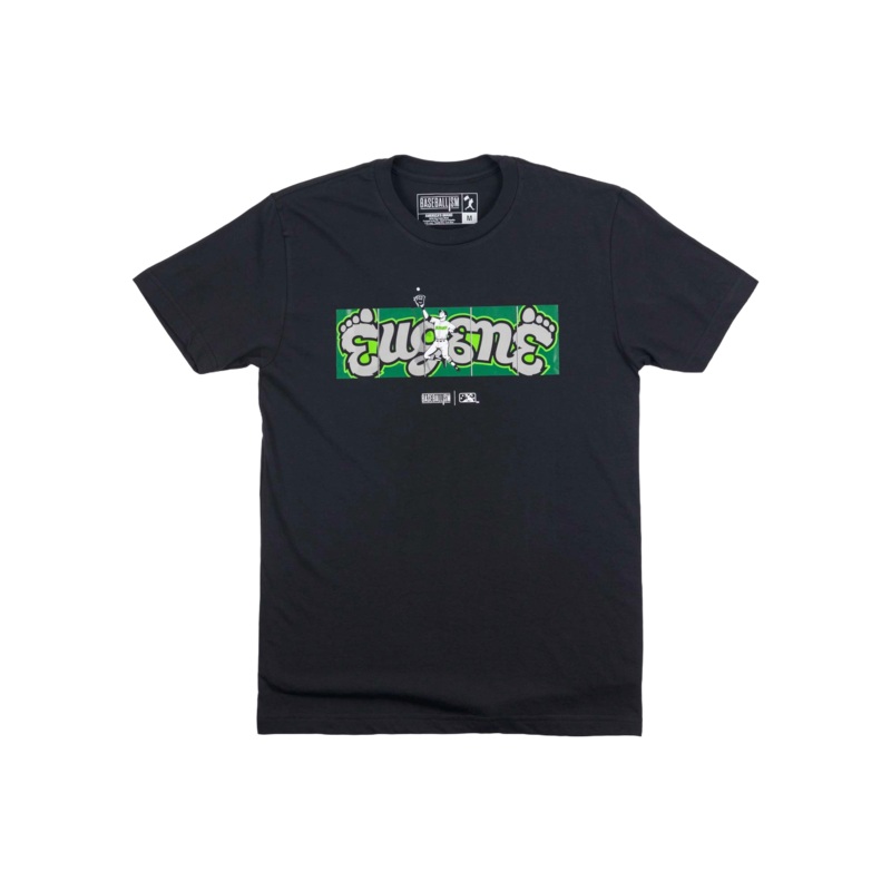 Eugene Emeralds Baseballism Outfield Fence T-Shirt