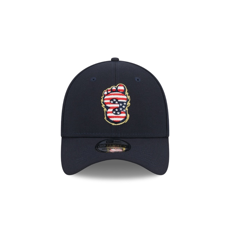 Eugene Emeralds New Era 2023 Stars and Stripes 39Thirty Cap
