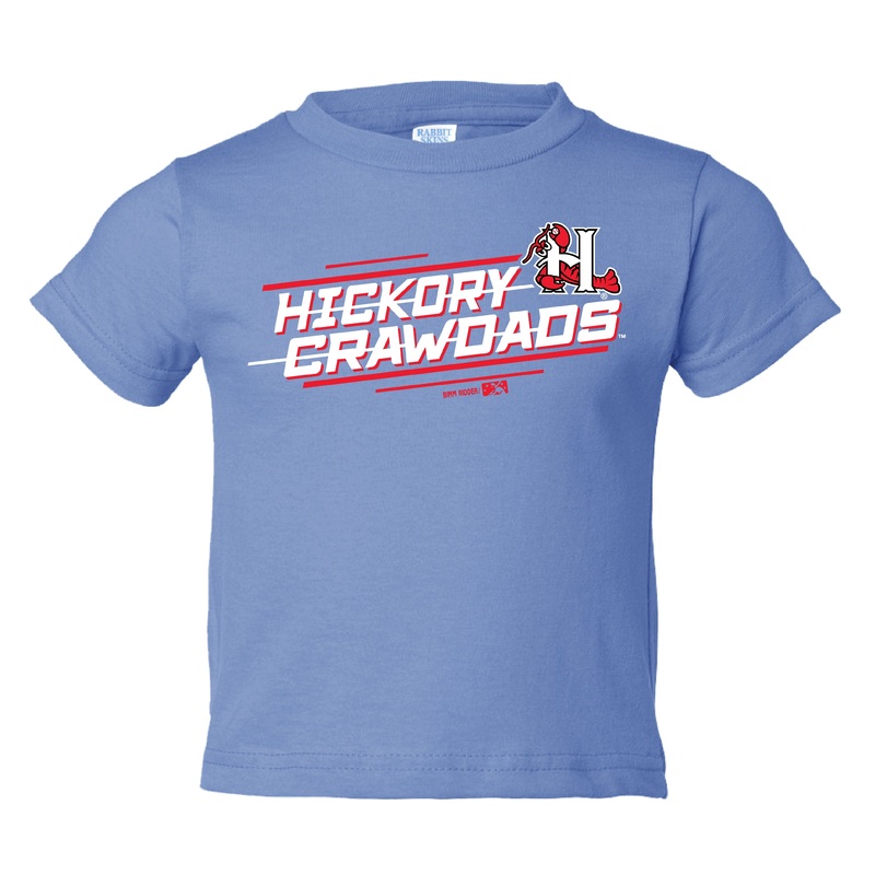 Hickory Crawdads Infant Light Blue Trac Tee
