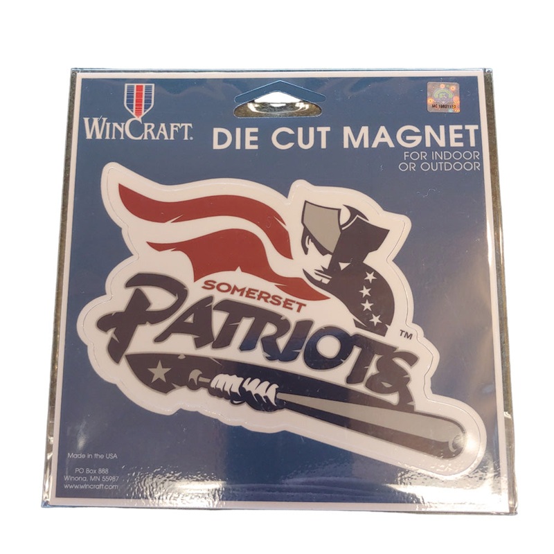 Somerset Patriots 4.5″ X 6″ Die Cut Car Team Logo Car Magnet