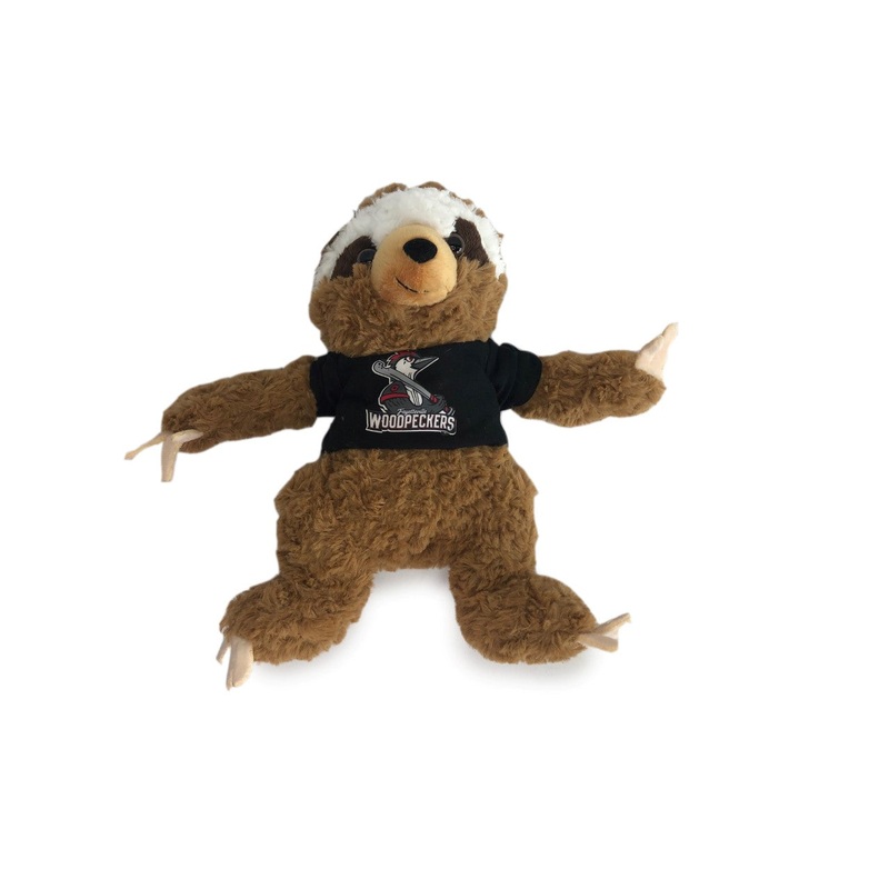 Fayetteville Woodpeckers Mascot Factory Cuddle Buddy Plush Sloth