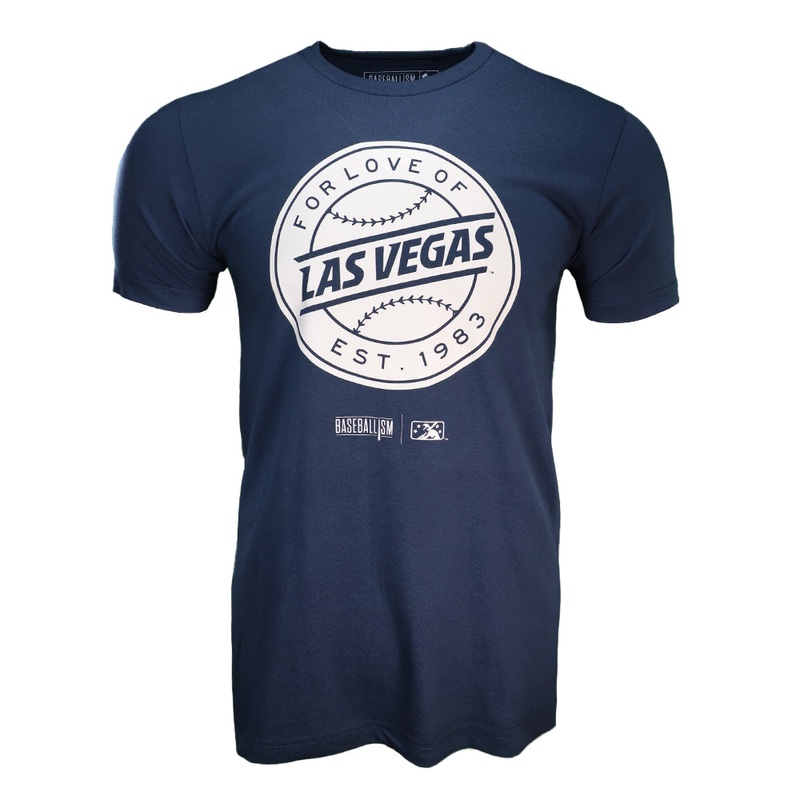 Men’s Baseballism For Love of Las Vegas Navy Short Sleeve T-Shirt