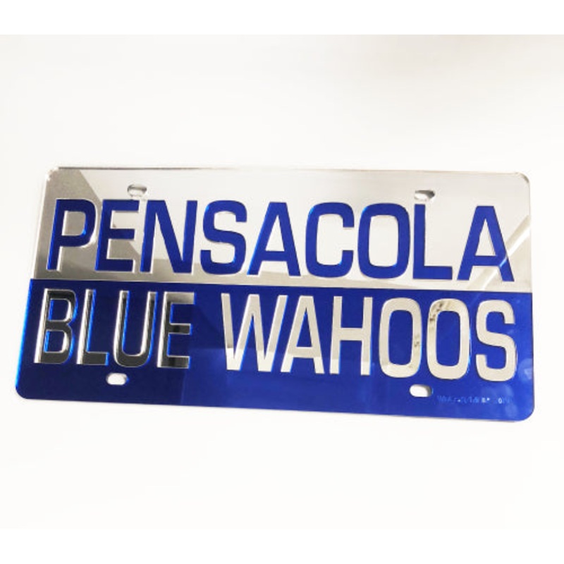Pensacola Blue Wahoos Acrylic License Plate