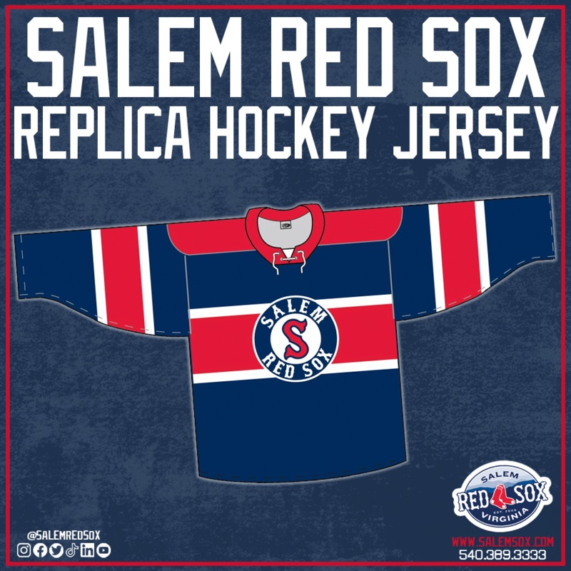 Salem Red Sox Replica Hockey Jersey