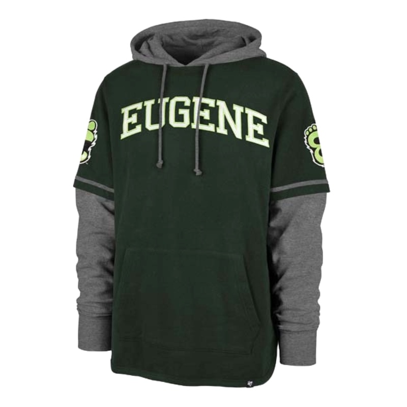Eugene Emeralds ’47 Brand Two-Tone Hooded Sweatshirt