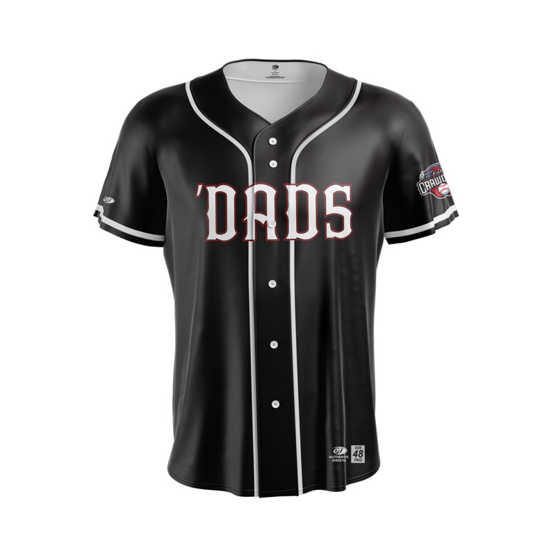 Hickory Crawdads OT Sports ‘Dads Black Mens Premium Jersey