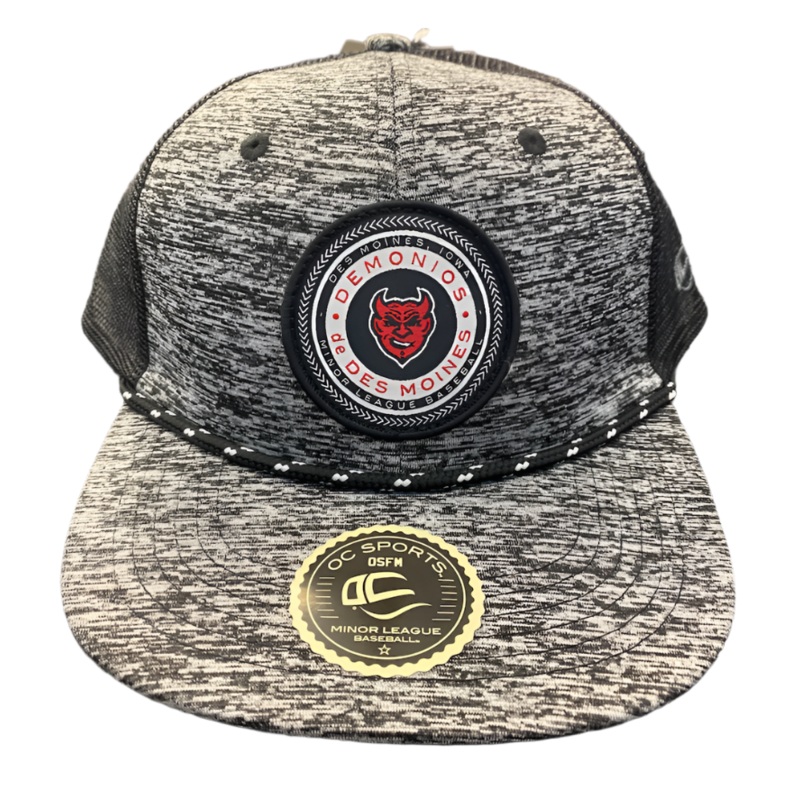 Men’s Iowa Cubs Demonios Copa Cap, Heather Black