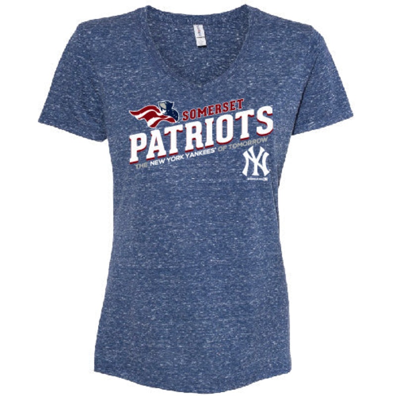 Somerset Patriots Women’s Snow Heather Affiliate Slab Soft Style Tee